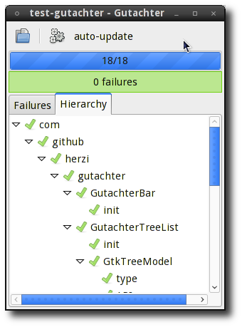 Gutachter displays test cases